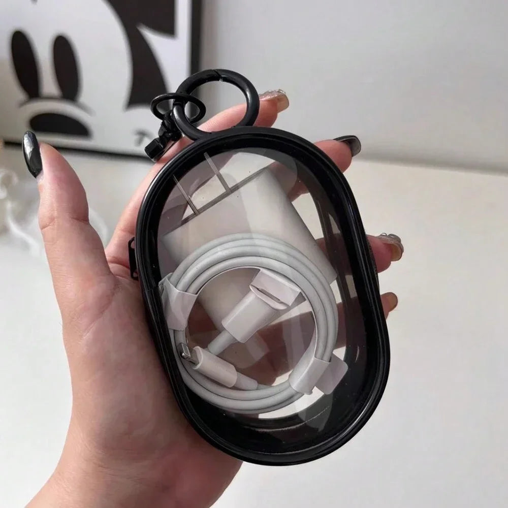 LoungeYard | Podlette Mini Bag | Transparent & Waterproof | With Carabiner & Zipper — product view 1
