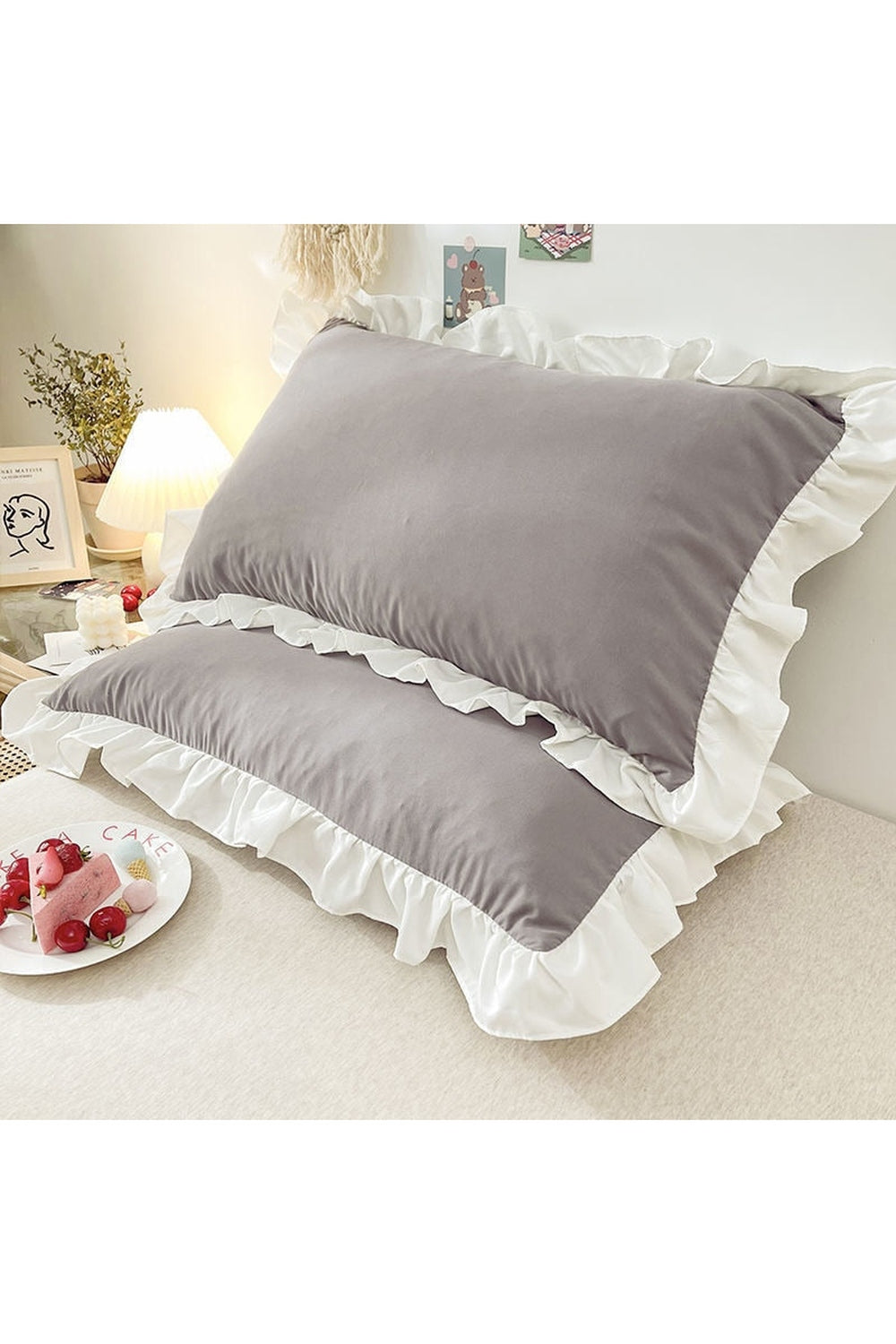 inspired ruffle pillowcases | LoungeYard — product view 5