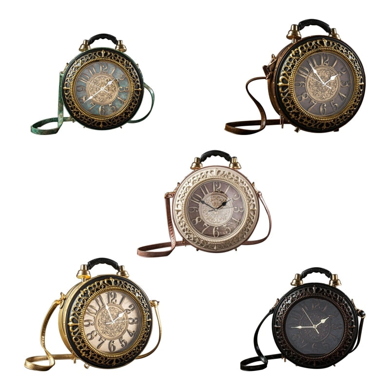 LoungeYard | Vintage Time Creative Clock Crossbody Bag — product view 5