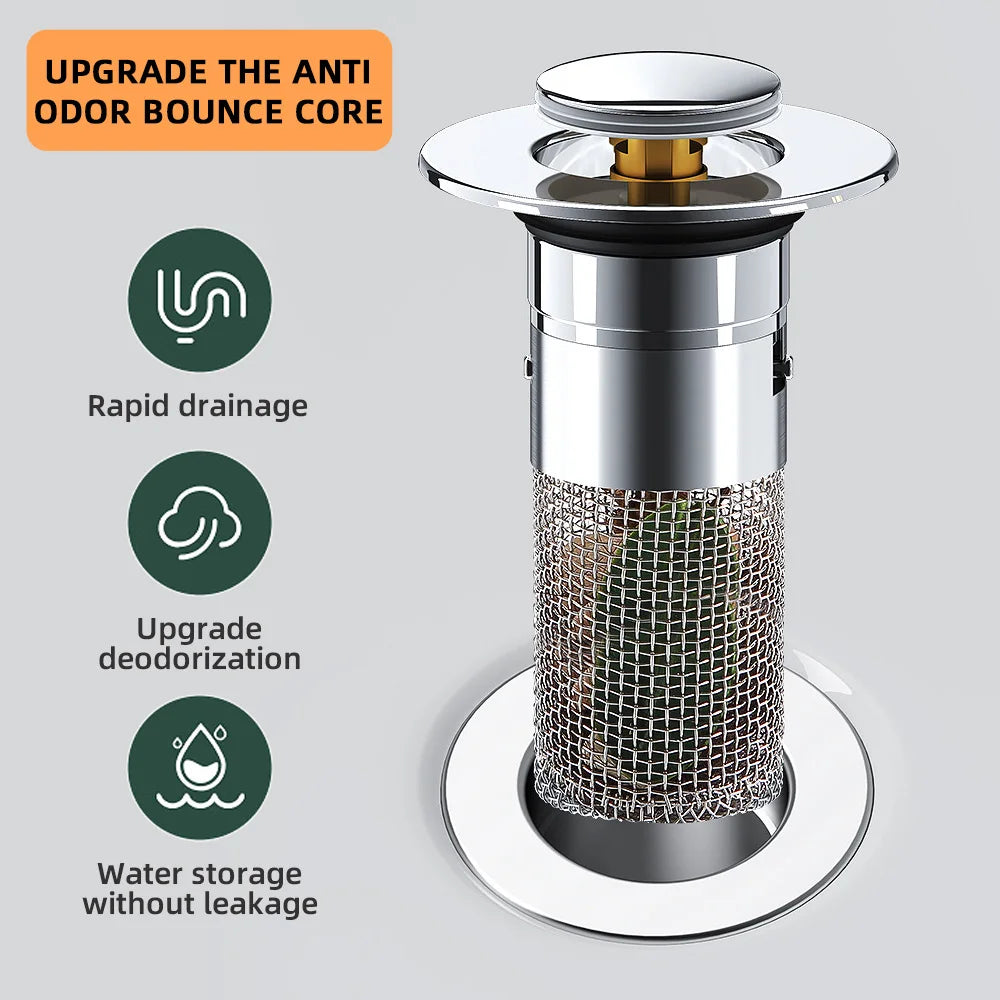 LoungeYard | Pop-up Anti Clogging Drain Sink Strainer Filter — product view 2