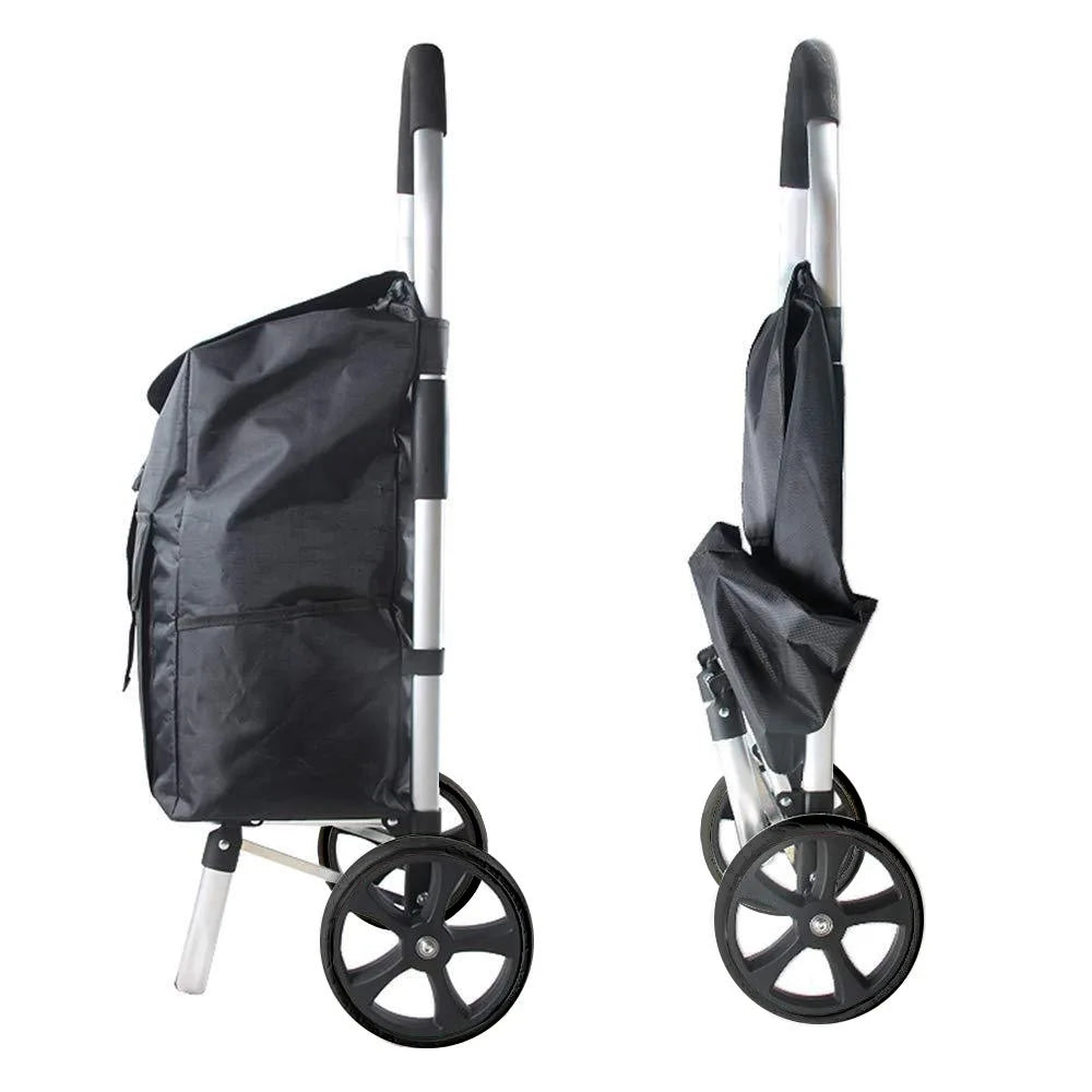 LoungeYard | Foldable Aluminium Shopping Trolley – CarryEase — product view 5