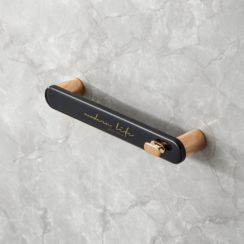 LoungeYard | Towel Bar Space Saving Bathroom Holder — product view 7