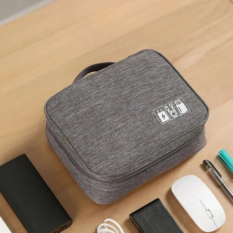 LoungeYard | ORGAZIP Tech Organizer | Large Cable Bag for Travel | Waterproof & Multifunctional | For Power Banks, Cables & Accessories — product view 3