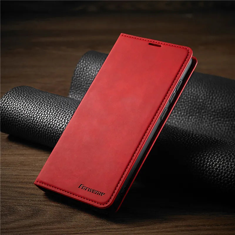 iPhone Leather Wallet Case | Magnetic Card Holder Function | Multiple Colors — product view 6