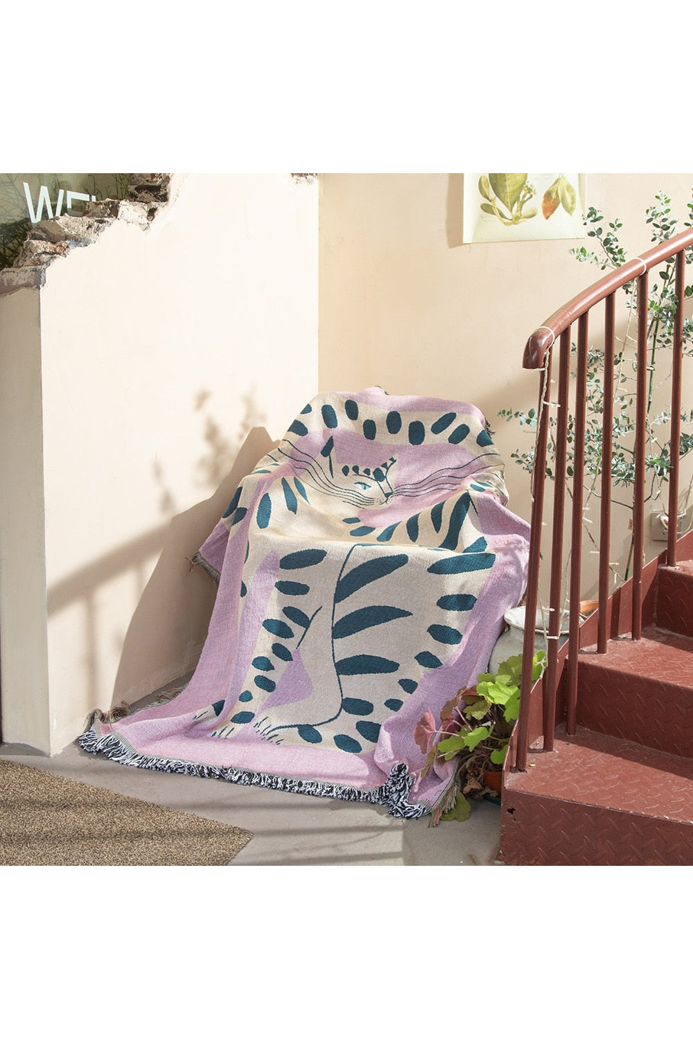 Cat Themes Picnic Blanket | LoungeYard — product view 2