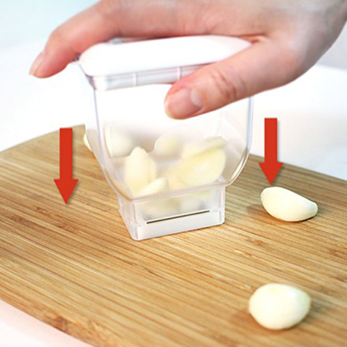 LoungeYard | Stainless Steel Manual Garlic Slicer — product view 3
