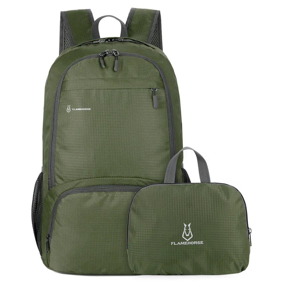 LoungeYard | TrekVita Foldable Backpack | Ultralight & Waterproof | 31×14×47 cm | Outdoor & Travel Backpack for Men & Women — product view 7
