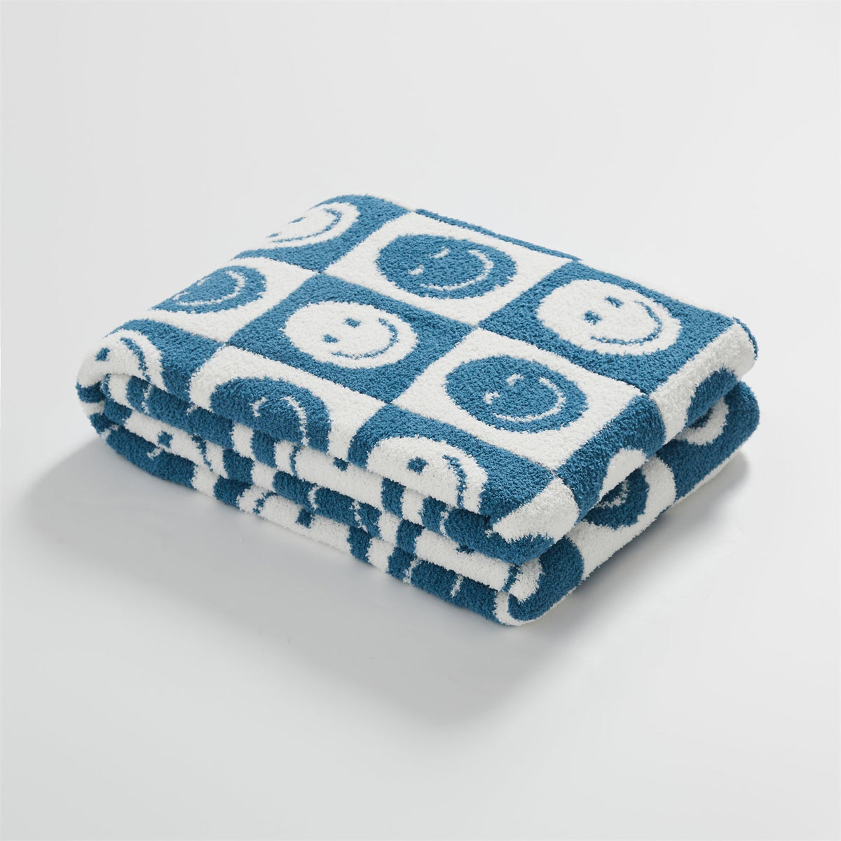 Smiley Checkered Blanket | LoungeYard — product view 4