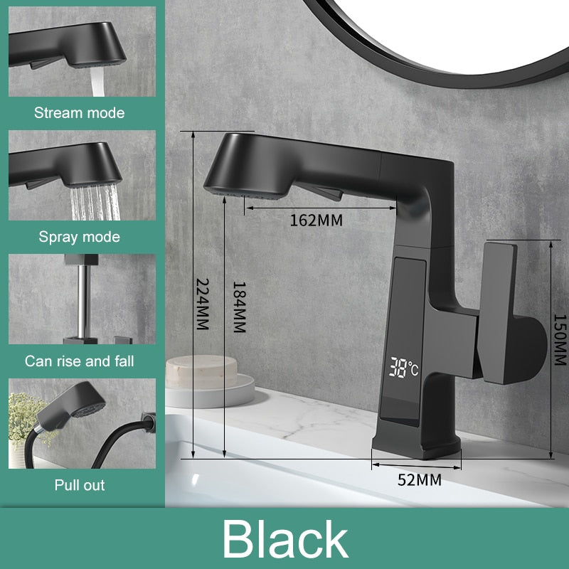 LoungeYard | Elegant Temperature Display Smart Faucet — product view 1