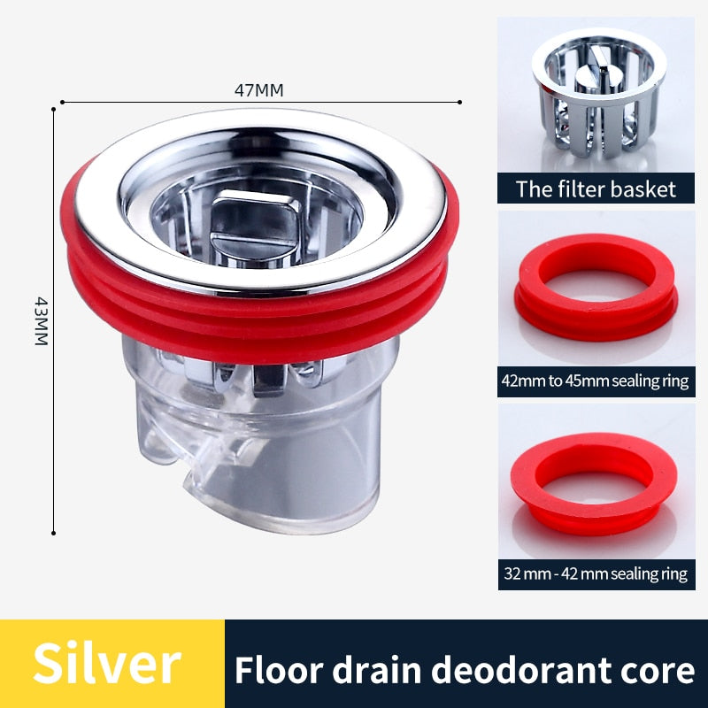 LoungeYard | Safe Bathroom Universal Anti Odor Drain Filter Plug — product view 6