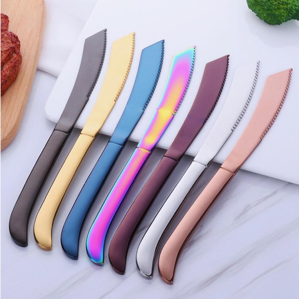 Vibrant Cutlery Set, 29 Piece, Colored Steel — product view 7