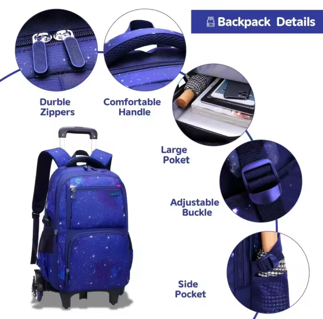 LoungeYard | Rolling Trolley School Backpack — product view 3