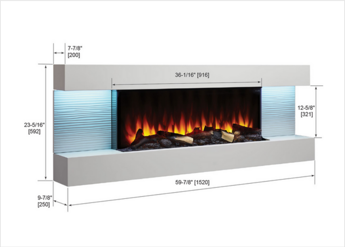 Simplifire Floating Mantel Kit - Required for Format Electric Fireplace — product view 4