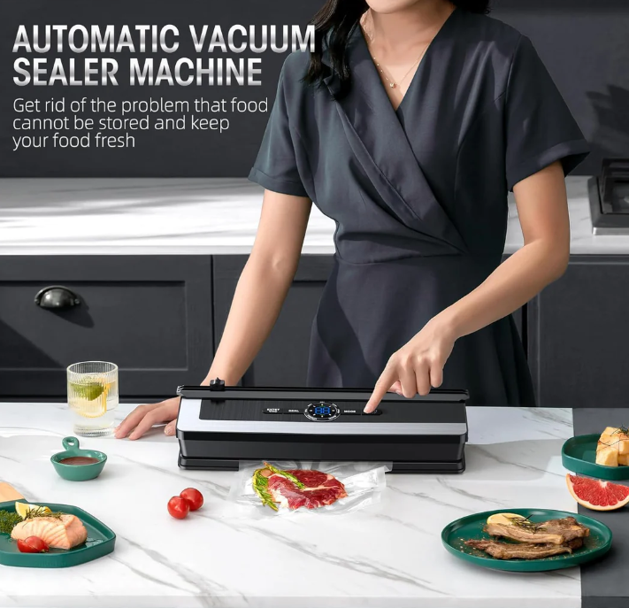 LoungeYard | Multifunctional 8-in-1 Vacuum Sealer with Integrated Film Cutter — product view 6
