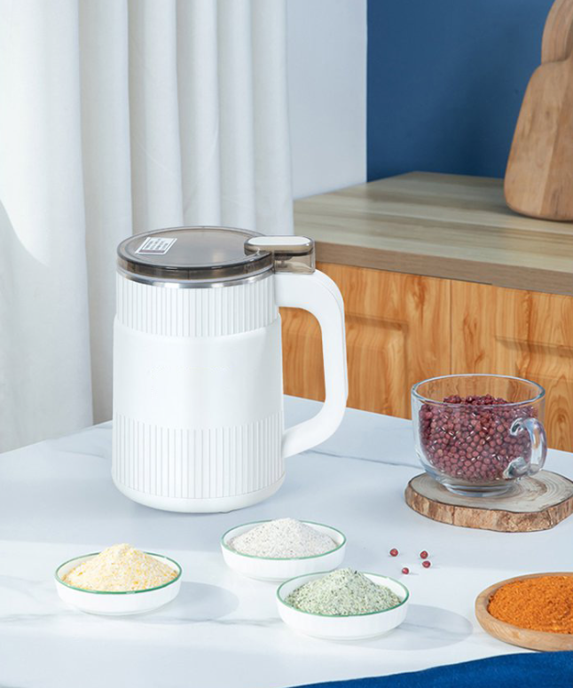 Electric Grain Mill – Mill for Grains, Seeds, Spices & Coffee (Blue / White) — product view 6
