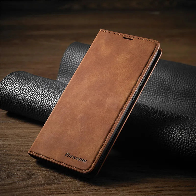 iPhone Leather Wallet Case | Magnetic Card Holder Function | Multiple Colors — product view 5
