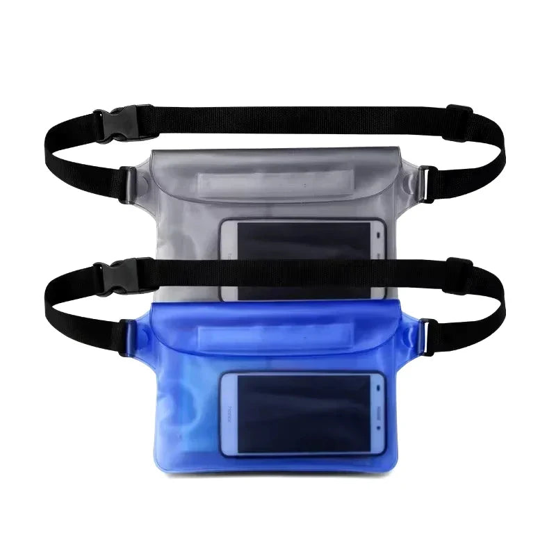 LoungeYard | Waterproof Hip Bag AquaSafeX | 3-fold Sealing | Transparent Dry Bag for Smartphone & Valuables | Adjustable Strap — product view 2