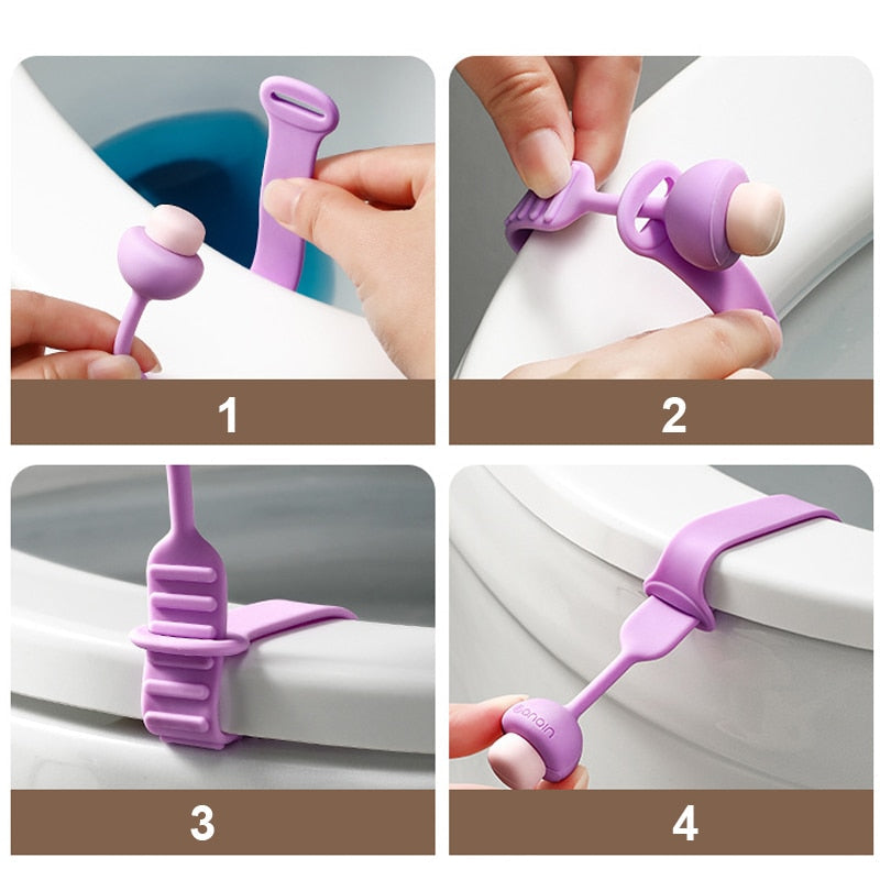 LoungeYard | Mushroom Flexible Kids Toilet Seat Lifter — product view 4