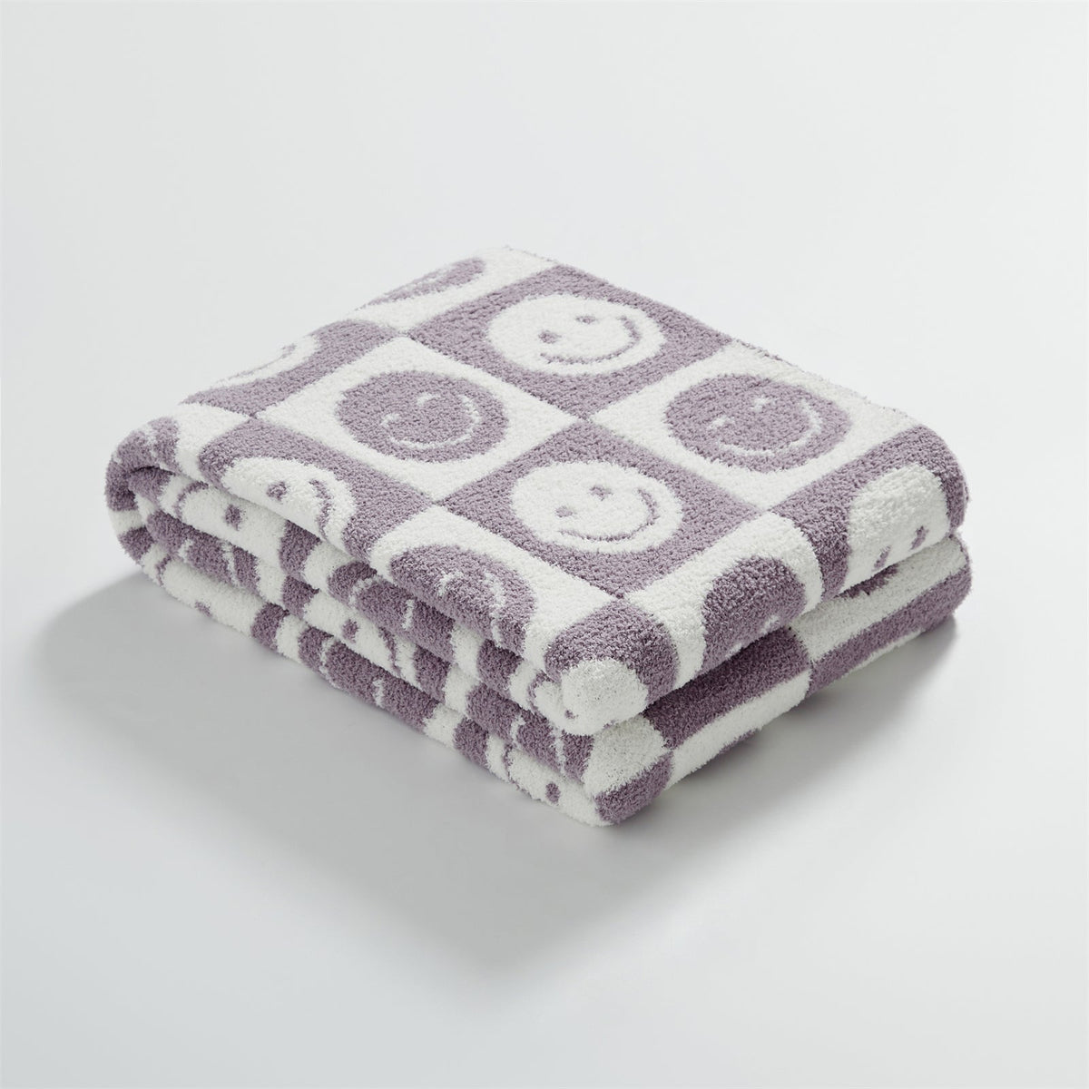 Smiley Checkered Blanket | LoungeYard — product view 2