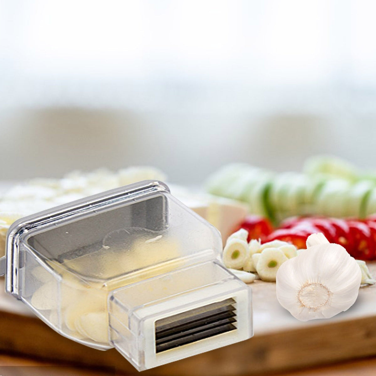 LoungeYard | Stainless Steel Manual Garlic Slicer — product view 7
