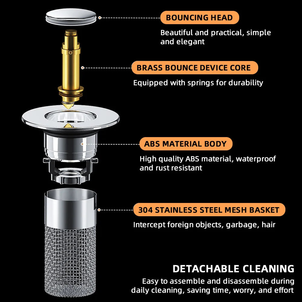 LoungeYard | Pop-up Anti Clogging Drain Sink Strainer Filter — product view 6