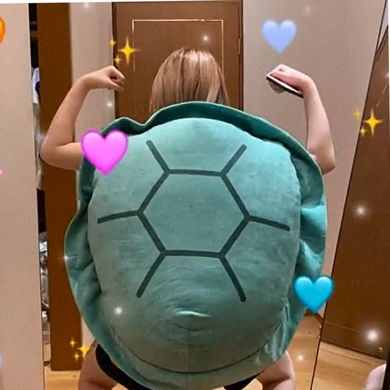 LoungeYard | Big Turtle Shell Plush Soft Pillow — product view 5