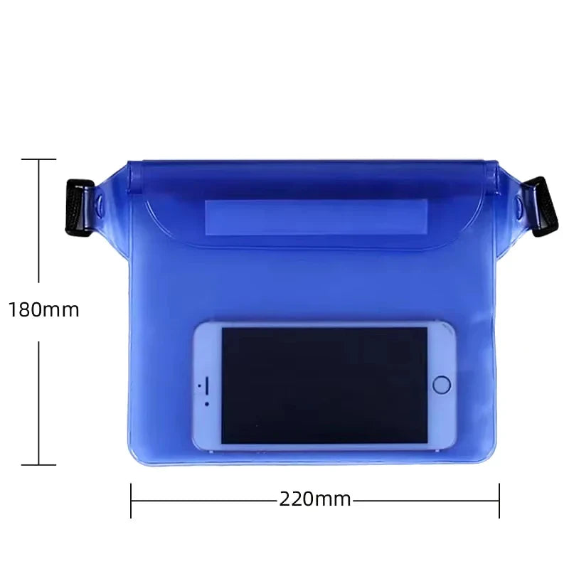 LoungeYard | Waterproof Hip Bag AquaSafeX | 3-fold Sealing | Transparent Dry Bag for Smartphone & Valuables | Adjustable Strap — product view 5