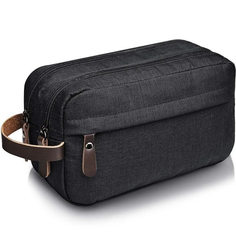 LoungeYard | Traveluxe Culture & Cosmetic Bag | Water Repellent | Premium Leather Handle — product view 1