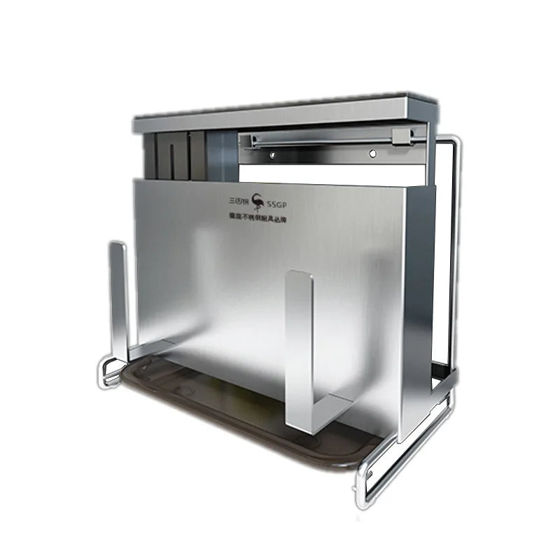 LoungeYard | Stainless Steel Wall Mounted Knife Organizer Rack — product view 5