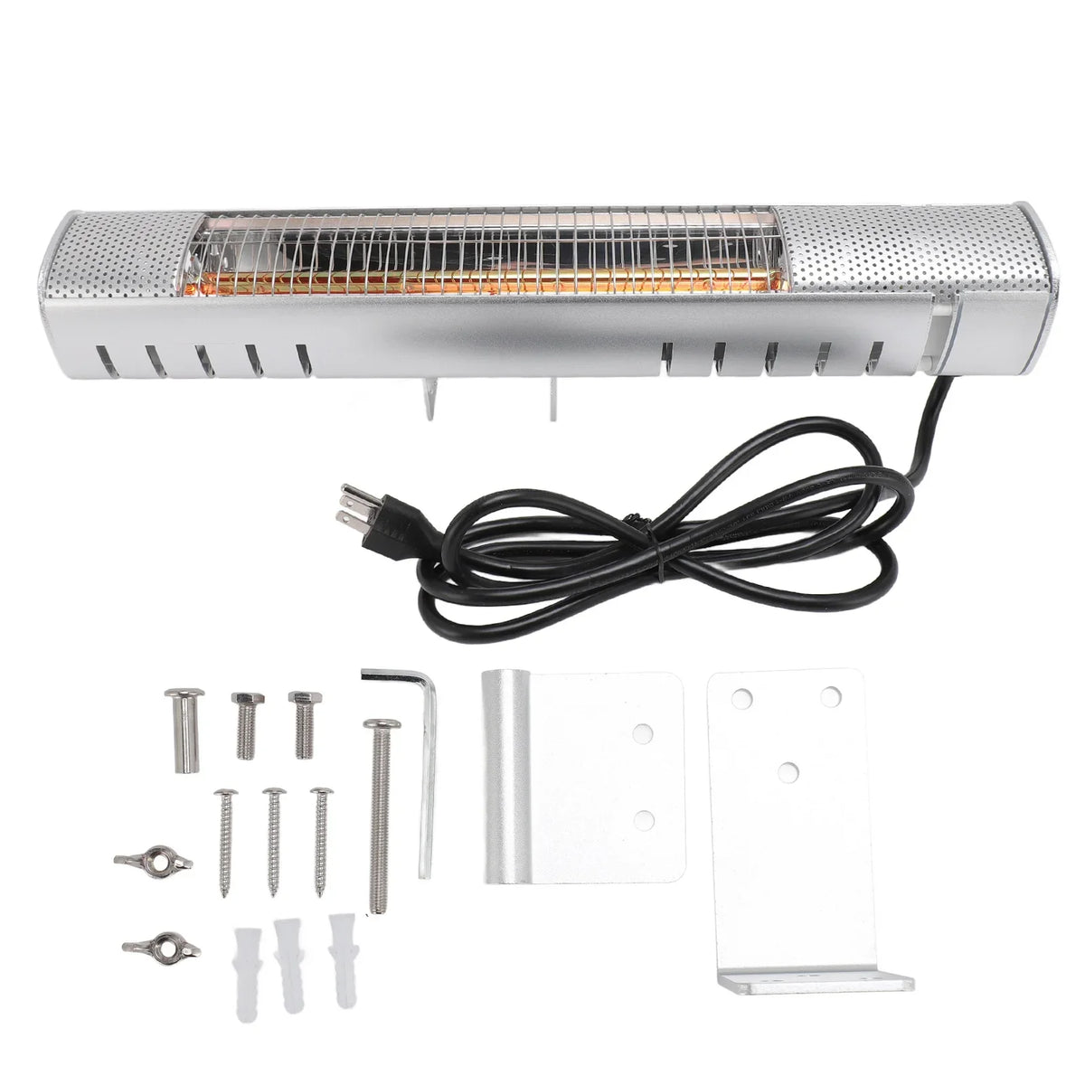 IP65 Waterproof Infrared Patio Heater, Wall-Mounted Indoor Outdoor Electric Heater in Aluminum Alloy — product view 1