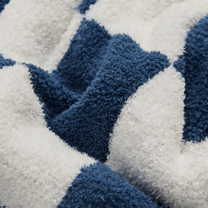COLOURFUL CHECKERBOARD THROW | LoungeYard — product view 5