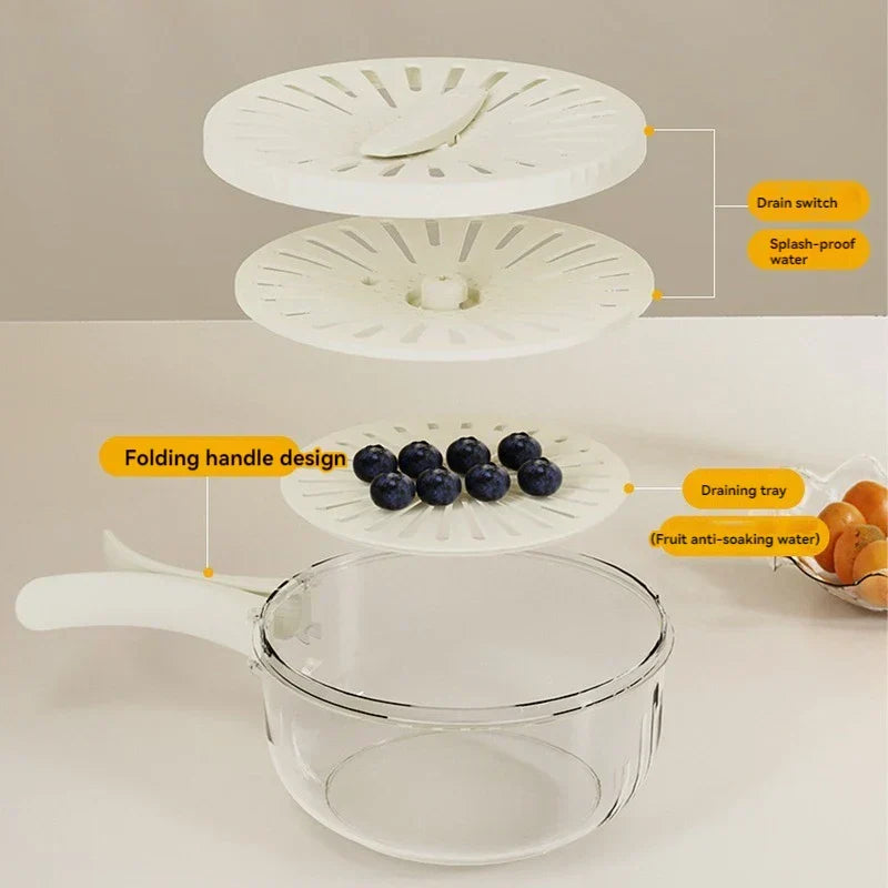 LoungeYard | Space Saving Vegetable Fruit Drainer Basket — product view 3