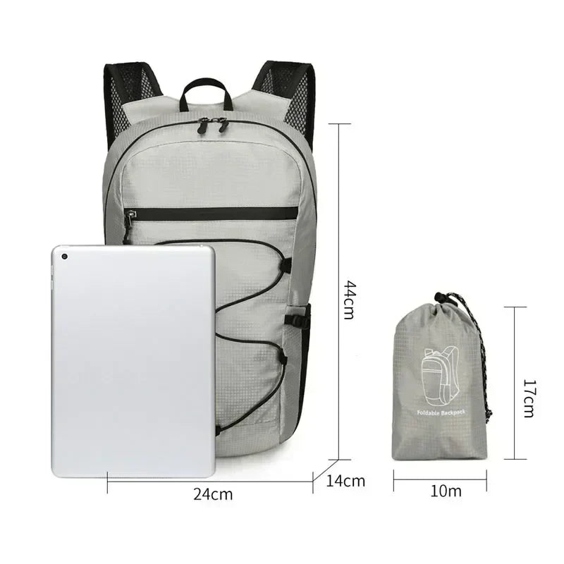 LoungeYard | Outdoor Backpack PackLite 20 L | Ultralight & Waterproof | Foldable for Travel & Hiking — product view 2