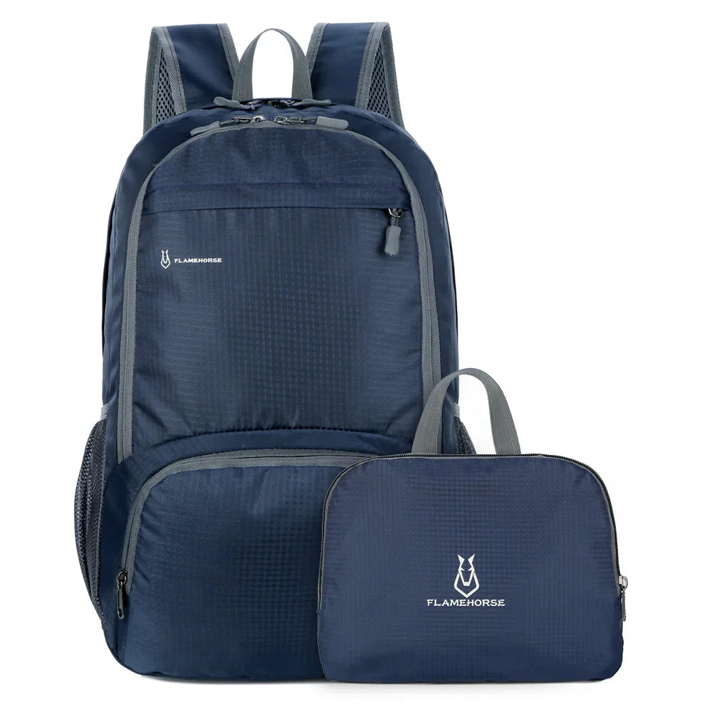LoungeYard | TrekVita Foldable Backpack | Ultralight & Waterproof | 31×14×47 cm | Outdoor & Travel Backpack for Men & Women — product view 6