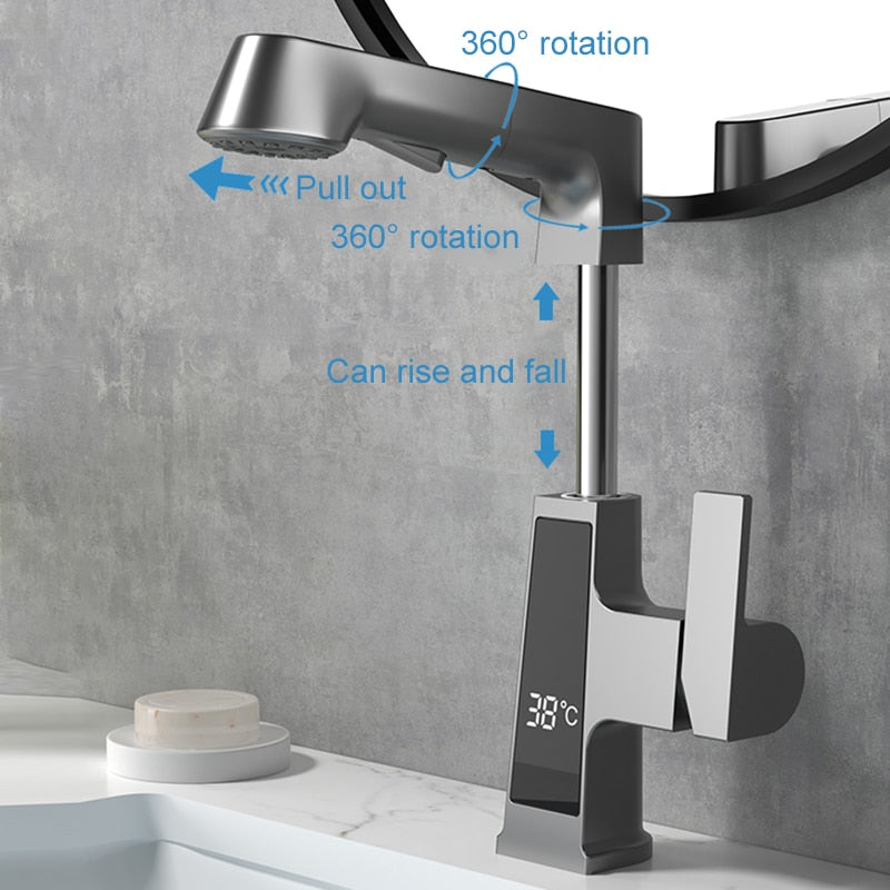 LoungeYard | Elegant Temperature Display Smart Faucet — product view 5