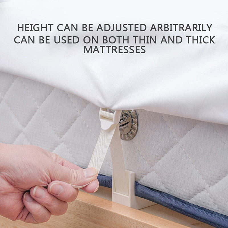 LoungeYard | 4pcs Adjustable Bed Sheet Clips — product view 3