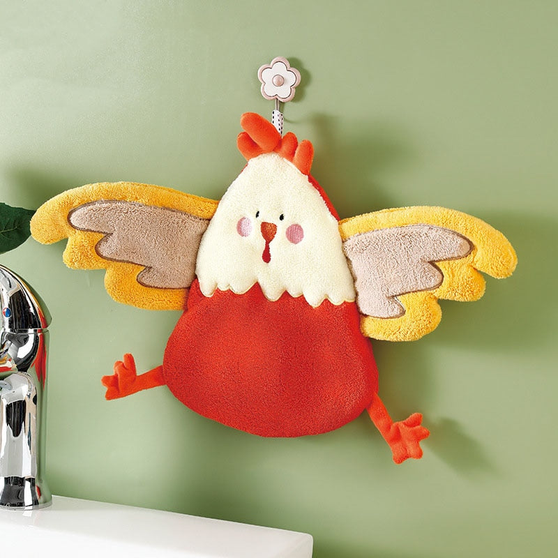 LoungeYard | Chicken Shaped Quick Drying Hand Towel — product view 1