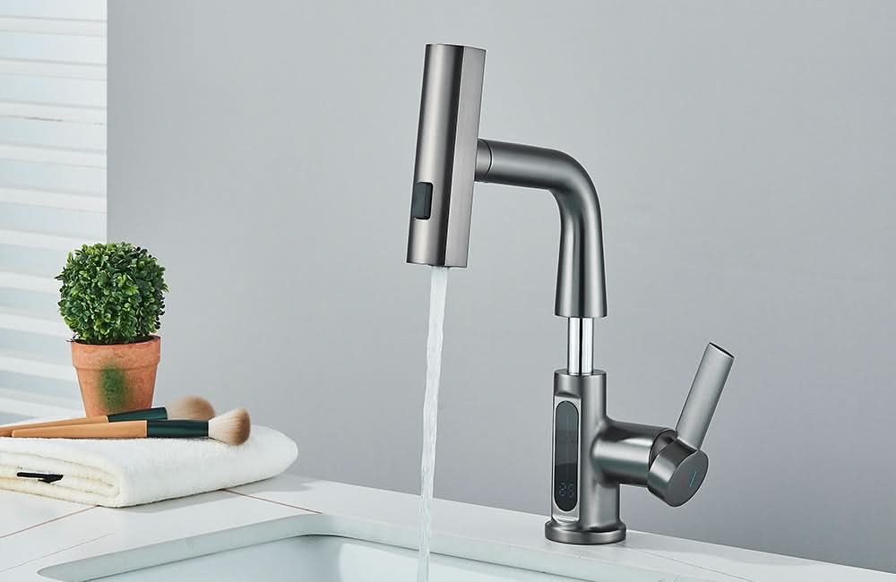 LoungeYard | LUXOR - Modern digital washbasin tap — product view 3