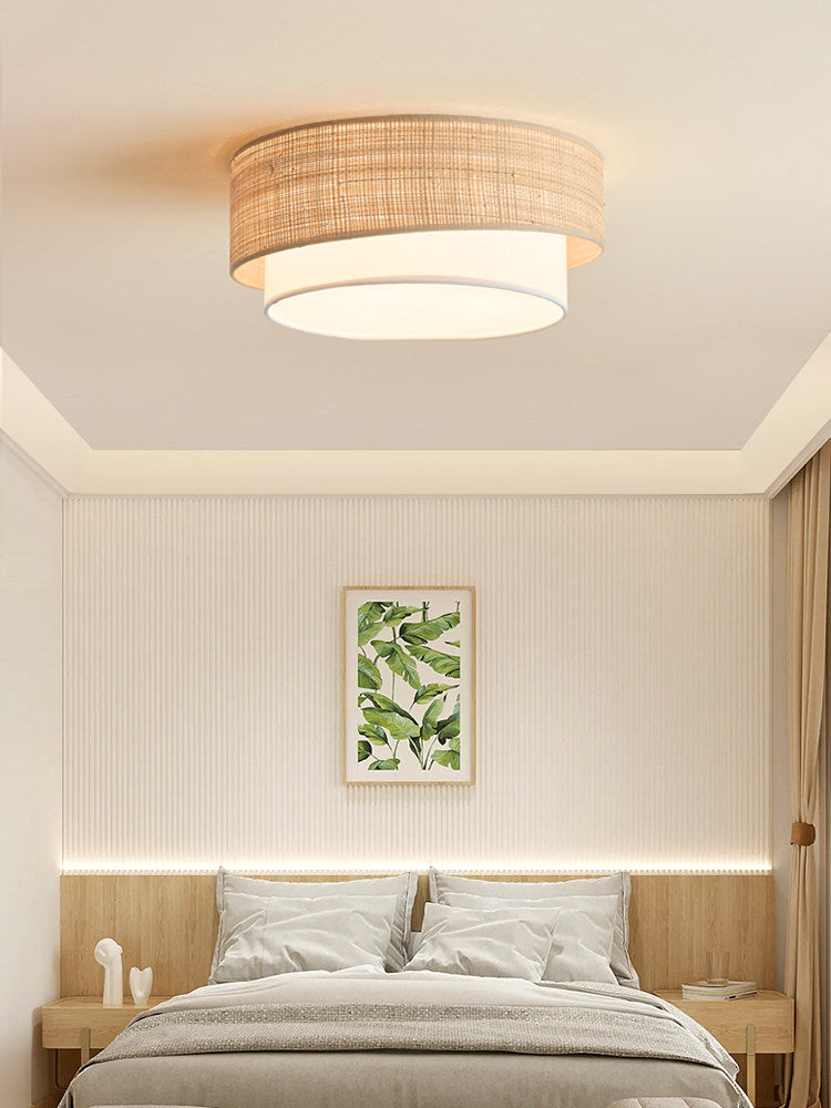 Sedge Raffia Flush Mount — product view 5