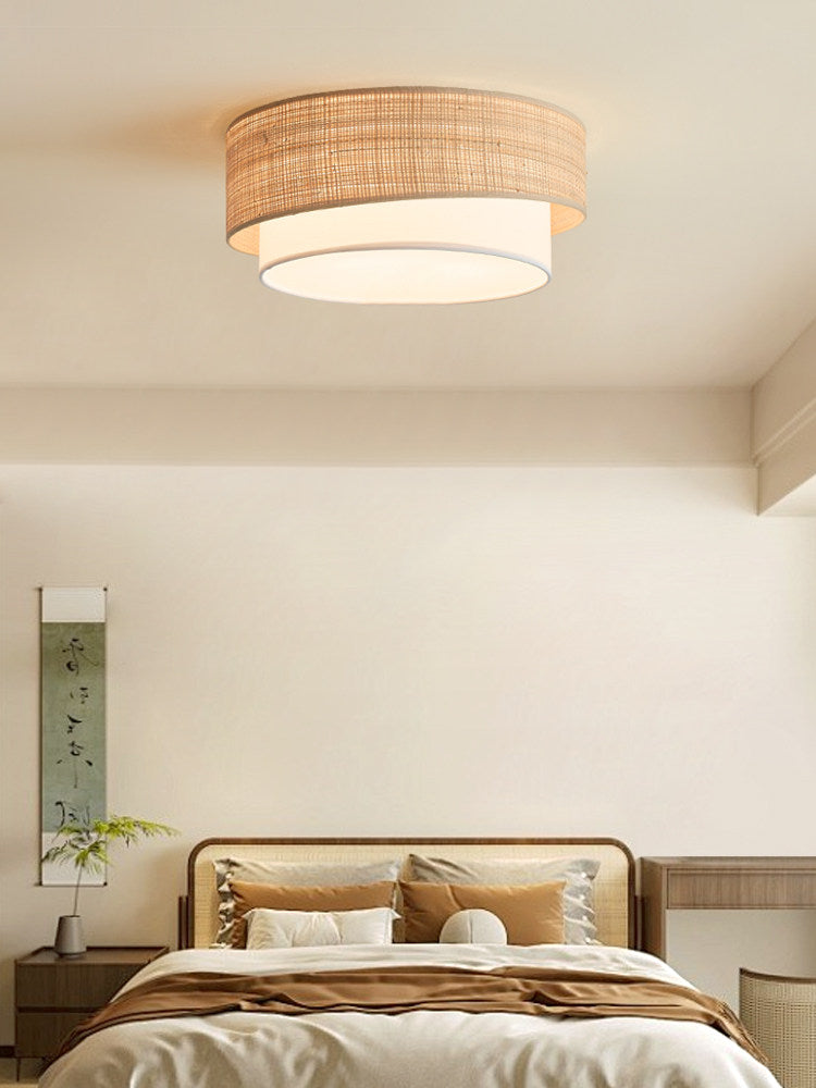 Sedge Raffia Flush Mount — product view 4