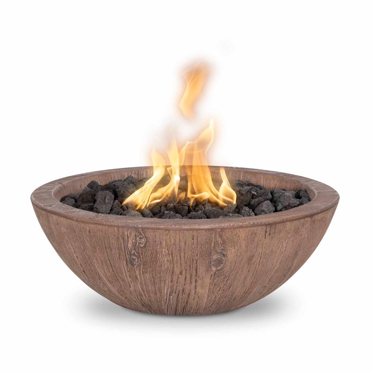 The Outdoor Plus - Sedona Fire Bowl - Wood Grain Concrete