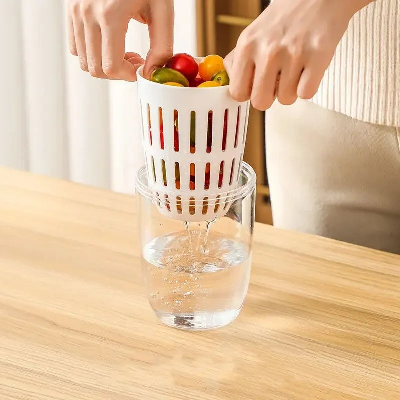 LoungeYard | Long Lasting Portable Drain Fruit Cup — product view 3