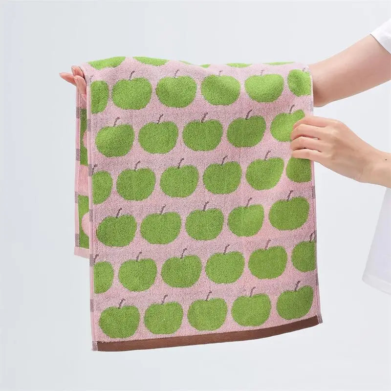 Apples Pattern Cotton Towel | LoungeYard — product view 4