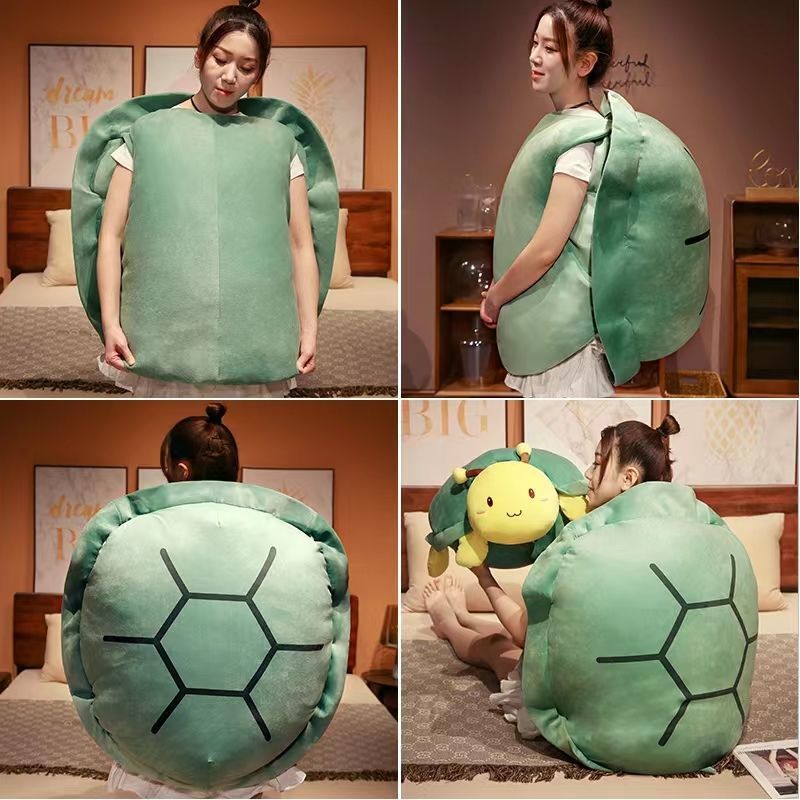 LoungeYard | Big Turtle Shell Plush Soft Pillow — product view 6