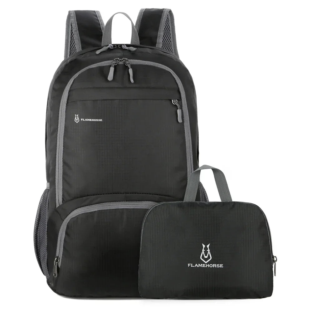 LoungeYard | TrekVita Foldable Backpack | Ultralight & Waterproof | 31×14×47 cm | Outdoor & Travel Backpack for Men & Women — product view 1