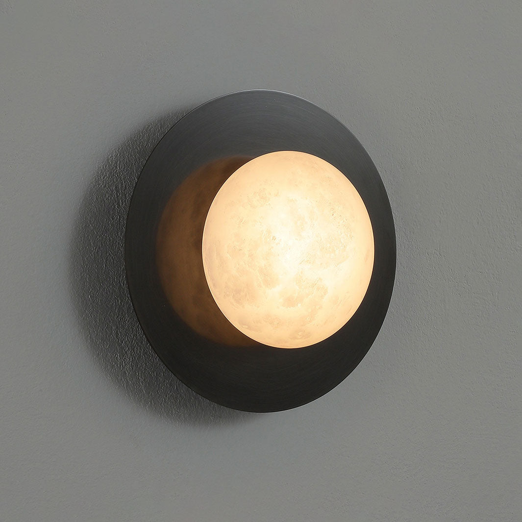 Selene Alabaster Moon Wall Sconce — product view 6