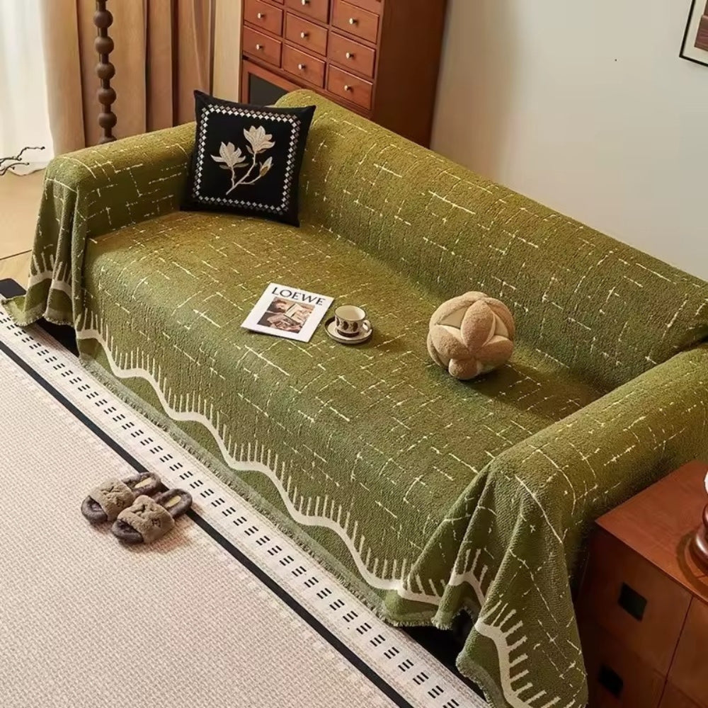 LoungeYard | Serene Horizon Lines Sofa Cover — product view 6