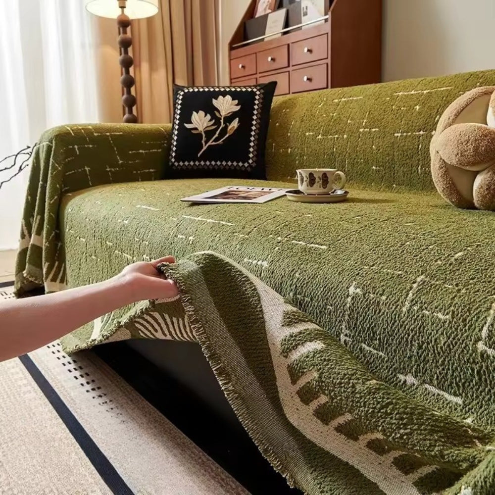 LoungeYard | Serene Horizon Lines Sofa Cover — product view 2