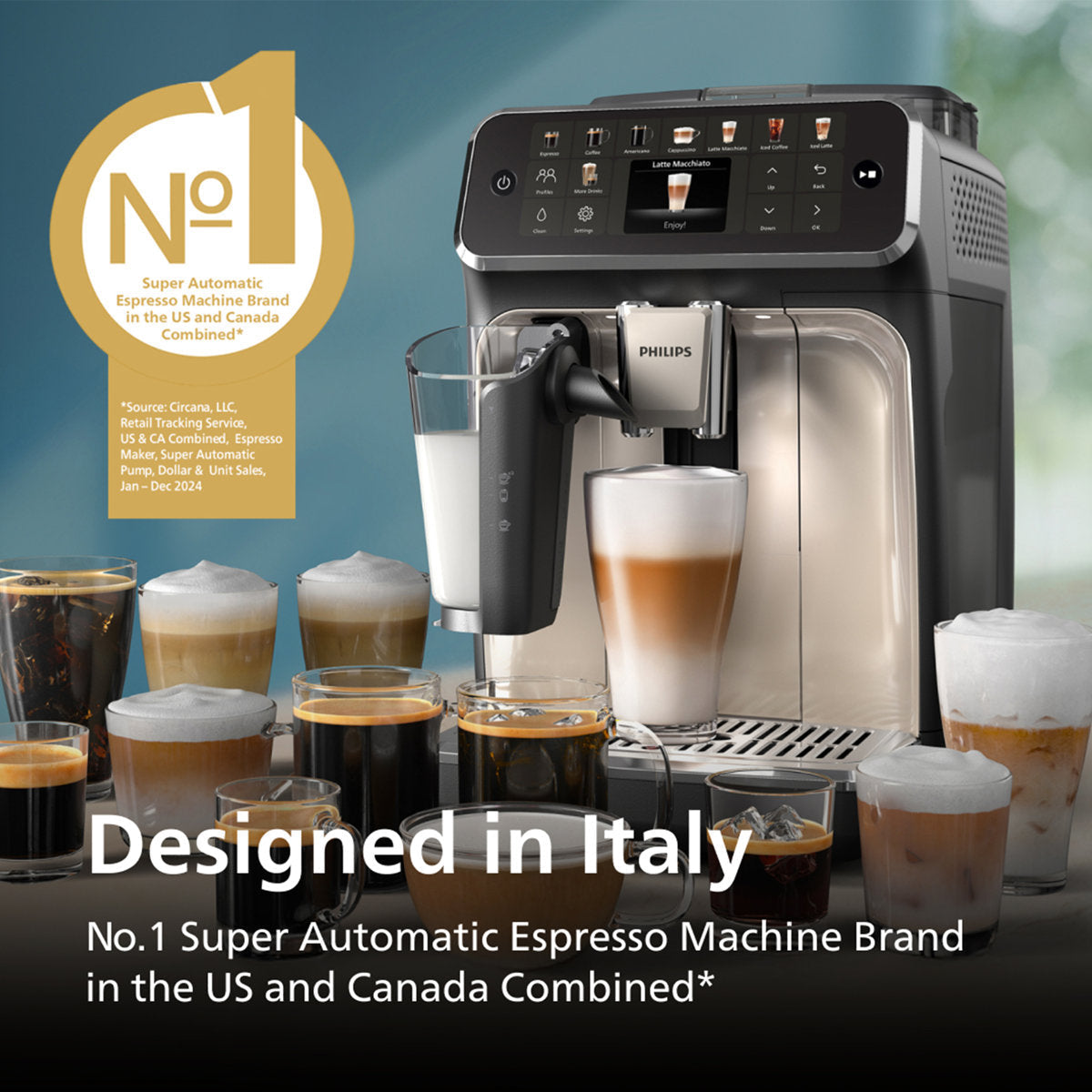 Fully Automatic Espresso Machine with Built-In Grinder — product view 3