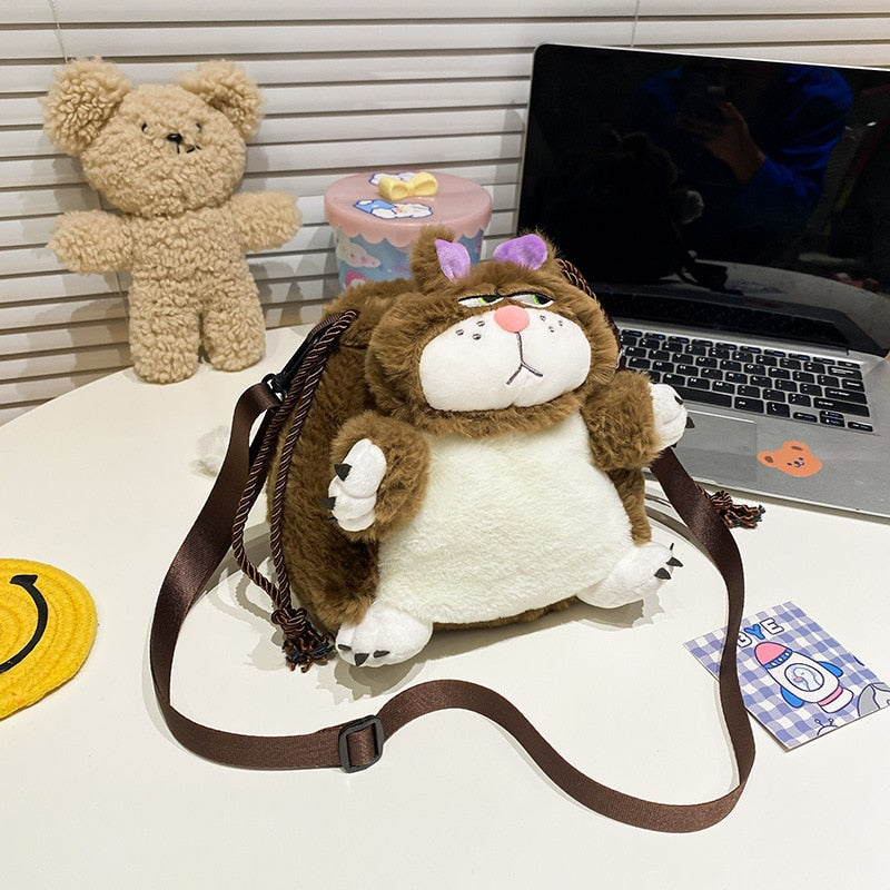LoungeYard | Bored Plush Cat Shoulder Bag — product view 7